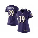 Women's Nike Baltimore Ravens #39 Danny Woodhead Limited Purple Team Color NFL Jersey