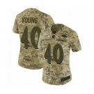 Women's Nike Baltimore Ravens #40 Kenny Young Limited Camo 2018 Salute to Service NFL Jersey