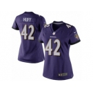 Women's Nike Baltimore Ravens #42 Marqueston Huff Limited Purple Team Color NFL Jersey