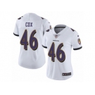 Women's Nike Baltimore Ravens #46 Morgan Cox Vapor Untouchable Limited White NFL Jersey