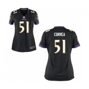 Women's Nike Baltimore Ravens #51 Kamalei Correa Black Alternate NFL JerseyWomen's Nike Baltimore Ravens #51 Kamalei Correa Black Alternate NFL Jersey