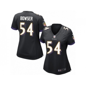 Women's Nike Baltimore Ravens #54 Tyus Bowser Limited Black Alternate NFL Jersey