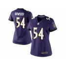 Women's Nike Baltimore Ravens #54 Tyus Bowser Limited Purple Team Color NFL Jersey