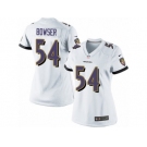 Women's Nike Baltimore Ravens #54 Tyus Bowser Limited White NFL Jersey