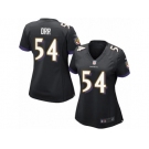 Women's Nike Baltimore Ravens #54 Zach Orr Limited Black Alternate NFL Jersey