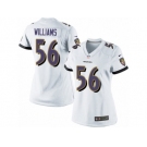 Women's Nike Baltimore Ravens #56 Tim Williams Limited White NFL Jersey