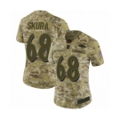 Women's Nike Baltimore Ravens #68 Matt Skura Limited Camo 2018 Salute to Service NFL Jersey