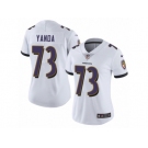 Women's Nike Baltimore Ravens #73 Marshal Yanda Vapor Untouchable Limited White NFL Jersey