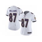 Women's Nike Baltimore Ravens #87 Maxx Williams Vapor Untouchable Limited White NFL Jersey