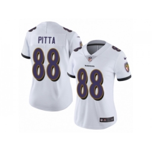 Women's Nike Baltimore Ravens #88 Dennis Pitta Vapor Untouchable Limited White NFL Jersey