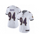 Women's Nike Baltimore Ravens #94 Carl Davis Vapor Untouchable Limited White NFL Jersey