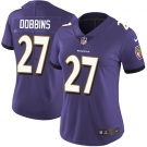 Women's Nike Ravens #27 J.K. Dobbins Purple Team Color Stitched NFL Vapor Untouchable Limited Jersey