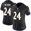 Women's  Ravens #24 Marcus Peters Black Alternate Stitched Football Vapor Untouchable Limited Jersey