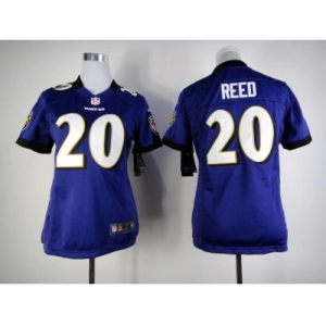 nike women nfl jerseys baltimore ravens #20 reed purple[nike]