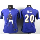 nike women nfl jerseys baltimore ravens #20 reed purple[portrait fashion]