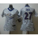 nike women nfl jerseys baltimore ravens #27 ray rice [fem fan zebra]