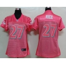 nike women nfl jerseys baltimore ravens #27 ray rice pink[2012 new]