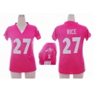 nike women nfl jerseys baltimore ravens #27 ray rice pink[draft him ii top]