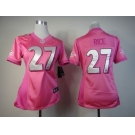 nike women nfl jerseys baltimore ravens #27 ray rice pink[nike love's]