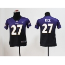 nike women nfl jerseys baltimore ravens #27 ray rice purple[nike drift fashion][second version]