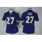 nike women nfl jerseys baltimore ravens #27 ray rice purple[nike limited]