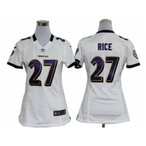 nike women nfl jerseys baltimore ravens #27 ray rice white[nike]