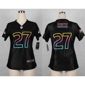 nike women nfl jerseys baltimore ravens #27 rice black[nike fashion]