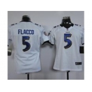 nike women nfl jerseys baltimore ravens #5 flacco white[nike]