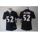 nike women nfl jerseys baltimore ravens #52 r.lewis black[nike limited]