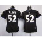 nike women nfl jerseys baltimore ravens #52 r.lewis black[nike]