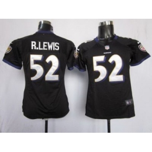 nike women nfl jerseys baltimore ravens #52 r.lewis black[nike]