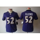 nike women nfl jerseys baltimore ravens #52 r.lewis purple[nike limited]