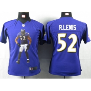 nike women nfl jerseys baltimore ravens #52 r.lewis purple[portrait fashion]