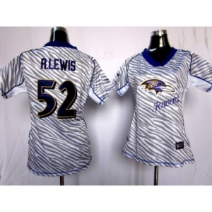 nike women nfl jerseys baltimore ravens #52 r.lewis[fem fan zebra]