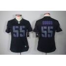 nike women nfl jerseys baltimore ravens #55 suggs black[nike impact limited]