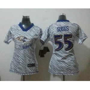 nike women nfl jerseys baltimore ravens #55 suggs [fem fan zebra]