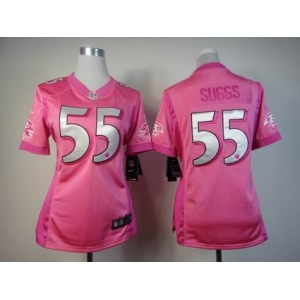 nike women nfl jerseys baltimore ravens #55 suggs pink[nike love's]