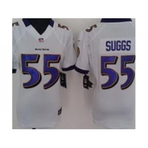 nike women nfl jerseys baltimore ravens #55 suggs white[nike]