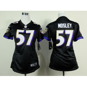 nike women nfl jerseys baltimore ravens #57 mosley black[nike]