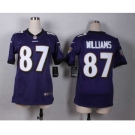 nike women nfl jerseys baltimore ravens #87 willams purple[nike]