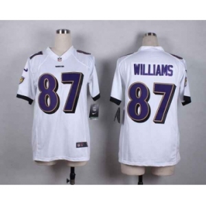 nike women nfl jerseys baltimore ravens #87 willams white[nike]