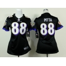 nike women nfl jerseys baltimore ravens #88 pitta black[nike]