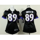 nike women nfl jerseys baltimore ravens #89 smith sr black[nike]