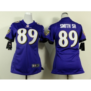 nike women nfl jerseys baltimore ravens #89 smith sr purple[nike]