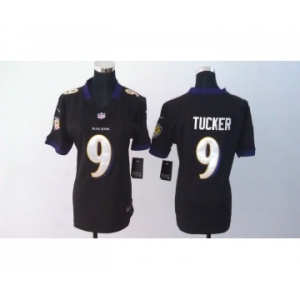 nike women nfl jerseys baltimore ravens #9 tucker black[nike]