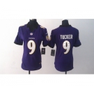 nike women nfl jerseys baltimore ravens #9 tucker purple[nike]