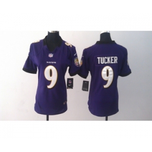 nike women nfl jerseys baltimore ravens #9 tucker purple[nike]