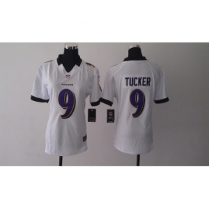 nike women nfl jerseys baltimore ravens #9 tucker white[nike]