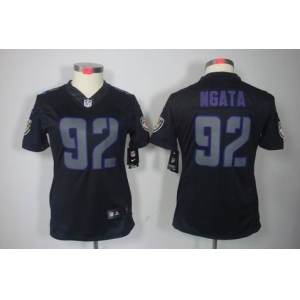 nike women nfl jerseys baltimore ravens #92 ngata black[nike impact limited]