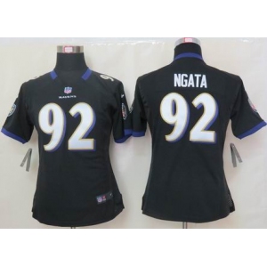 nike women nfl jerseys baltimore ravens #92 ngata black[nike]